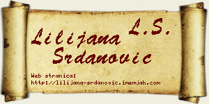 Lilijana Srdanović vizit kartica